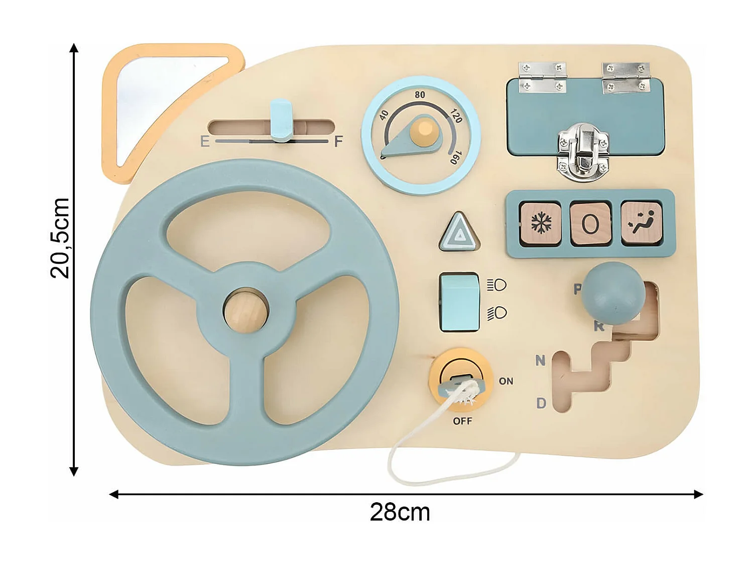 Jeu Volant avec Tableau de Bord pour Enfants Sobya À partir de 3 ans Bois Multicolore 4,5x28x20
