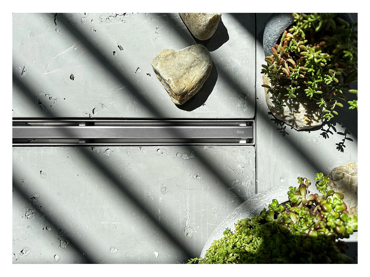 Drain Linéaire Rea Neox Slim Pro 500 Brush Steel