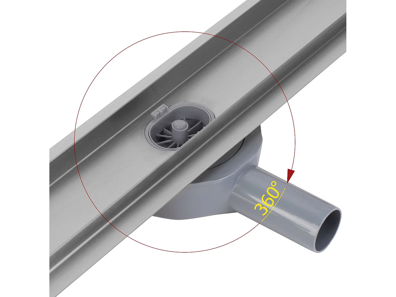 Drain Linéaire Rea Neox Pro 600 Brush Steel