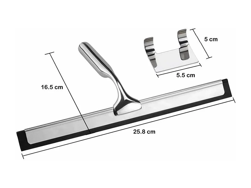 Raclette De Douche Rea Yz-G04 Chrome