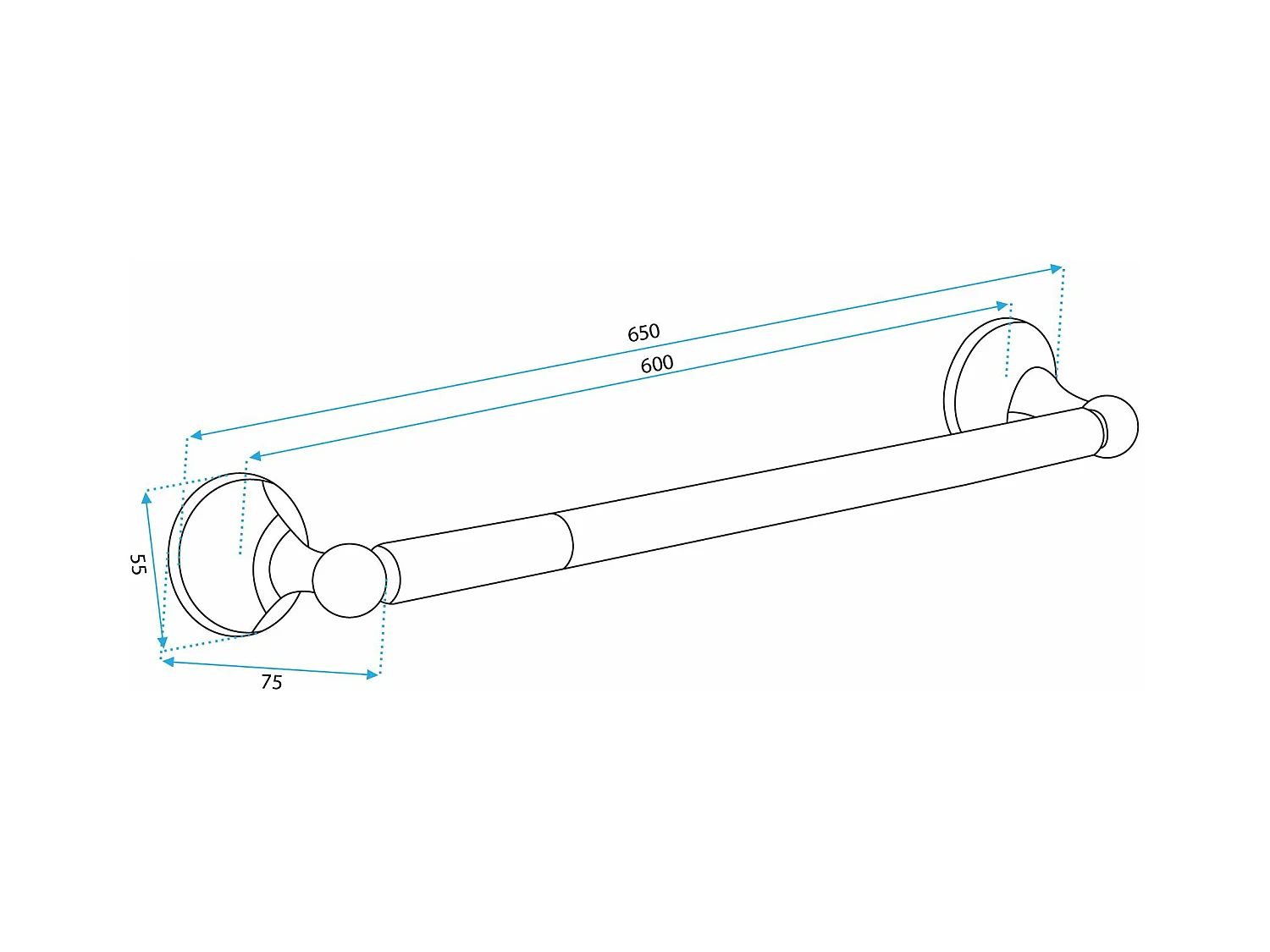 Badkamerhanger Rea 332870B Brown