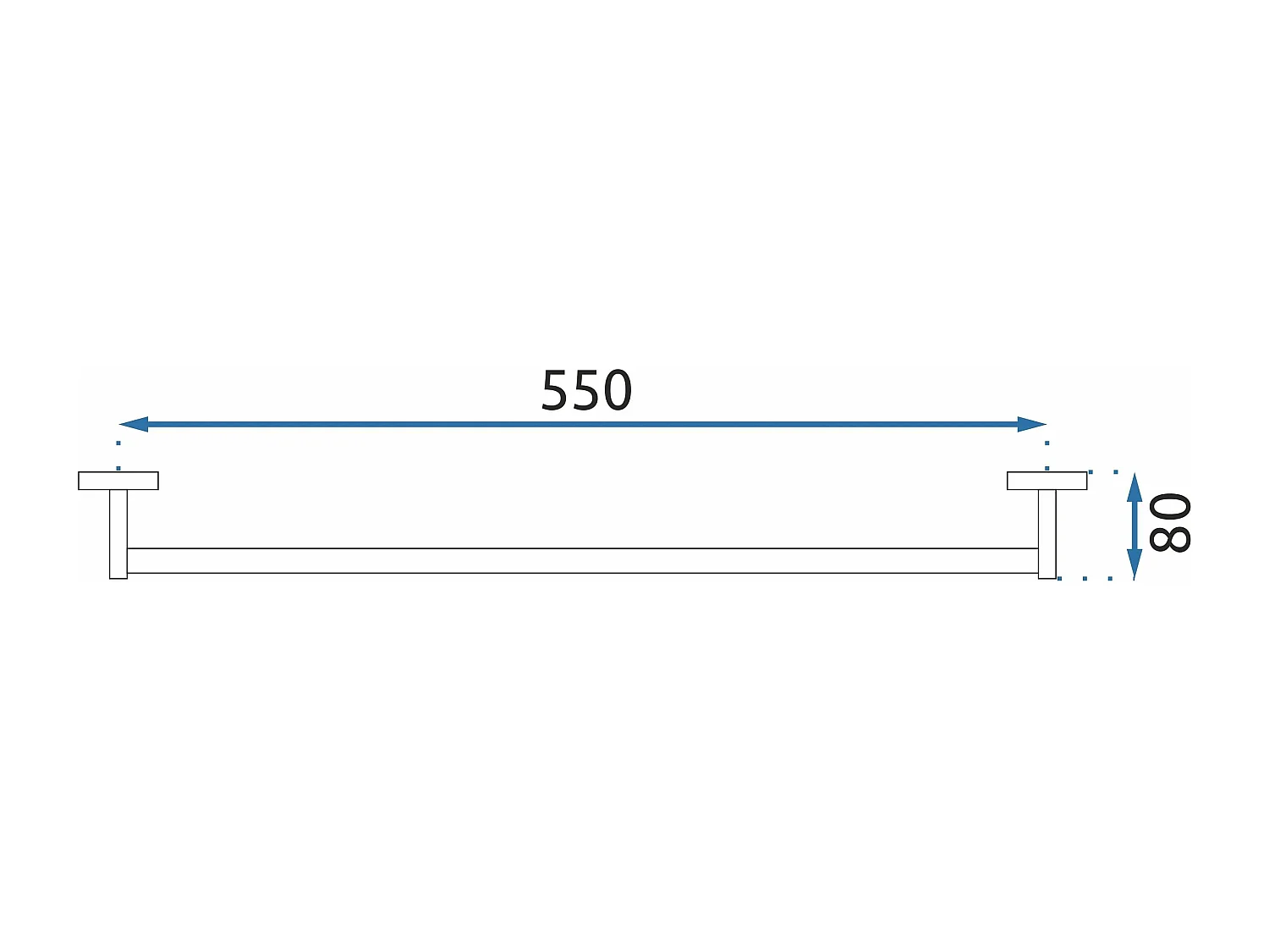 Porte-Serviette Rea 332917 Erlo 01 Black