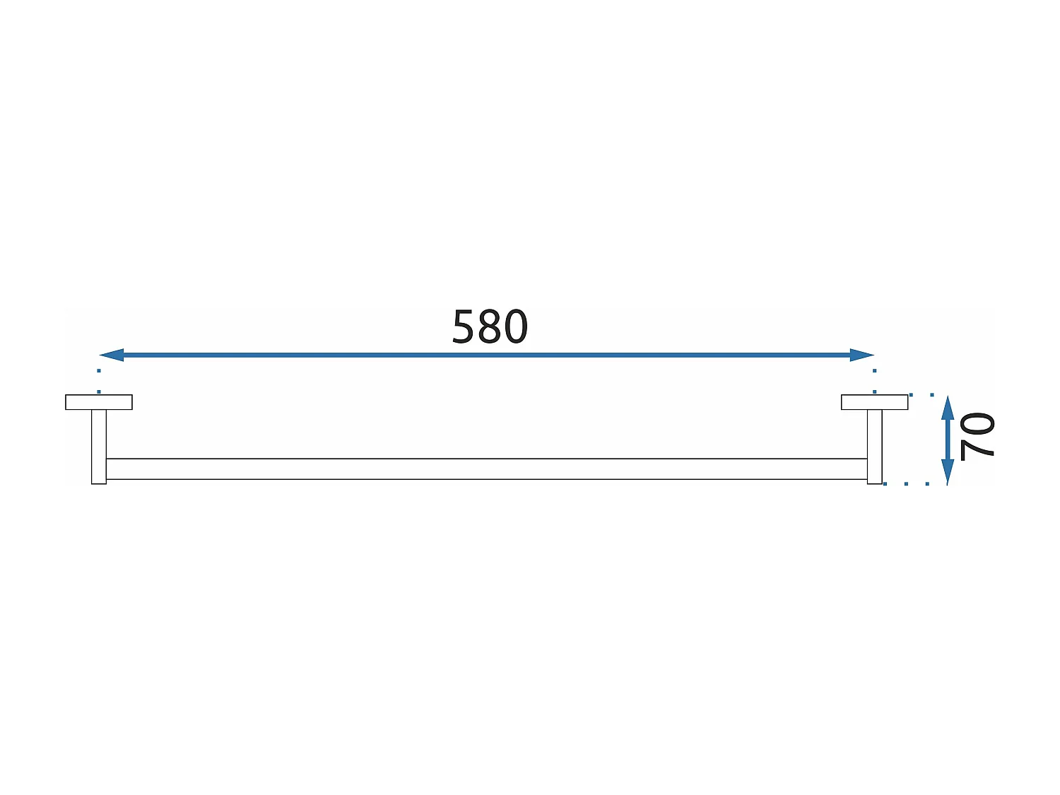 Porte-Serviette Rea Mist 01 Black