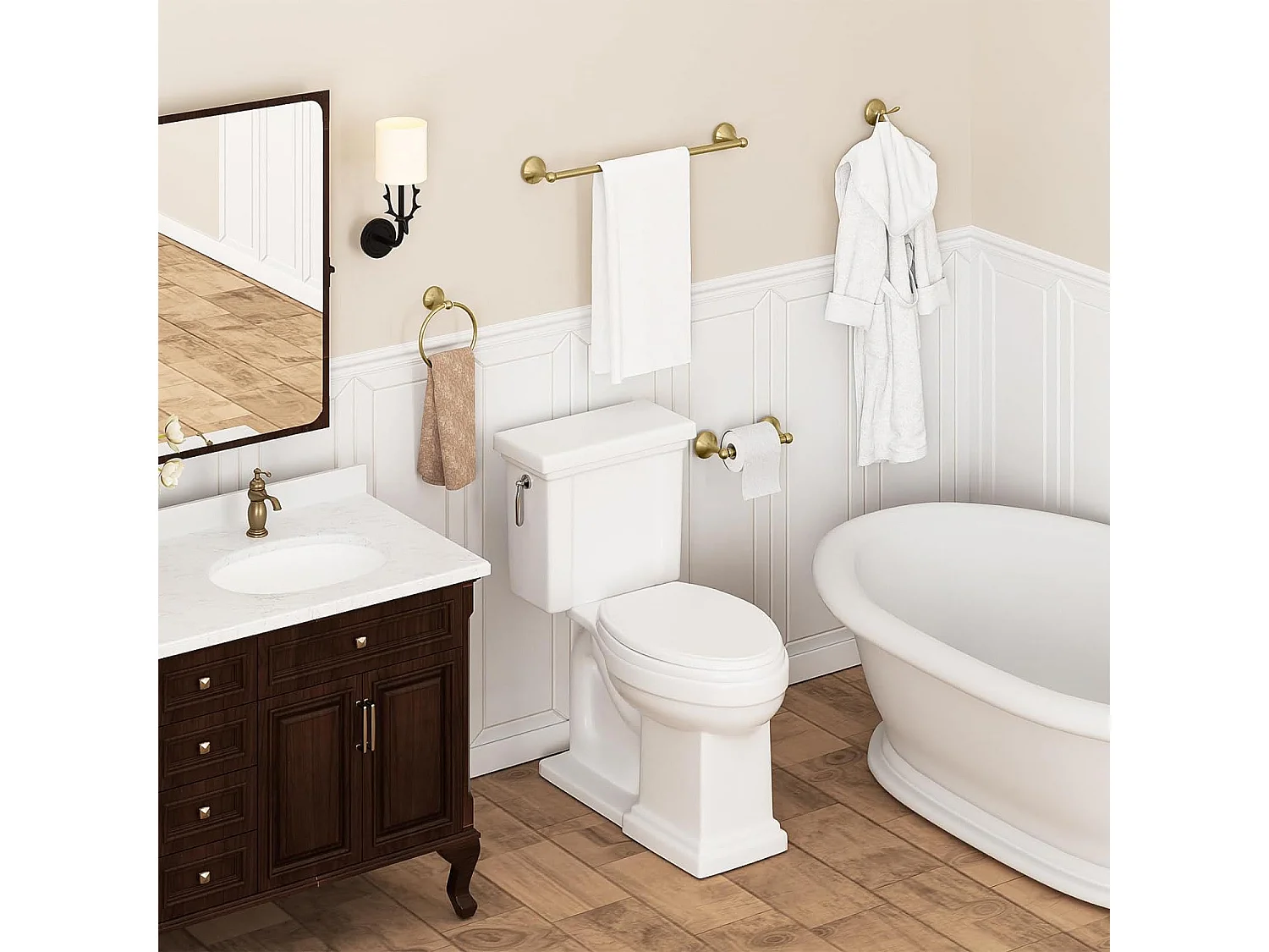 Badkamerhanger Rea 332870 Gold