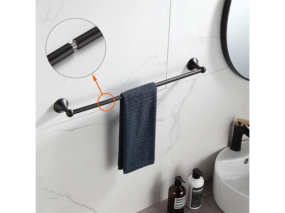 Badkamerhanger Rea 332870A Black