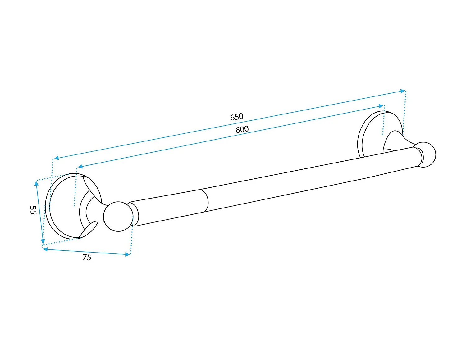 Badkamerhanger Rea 332870A Black