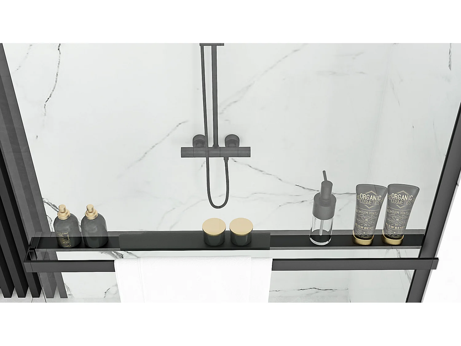 Porte-Serviette Rea Evo Black