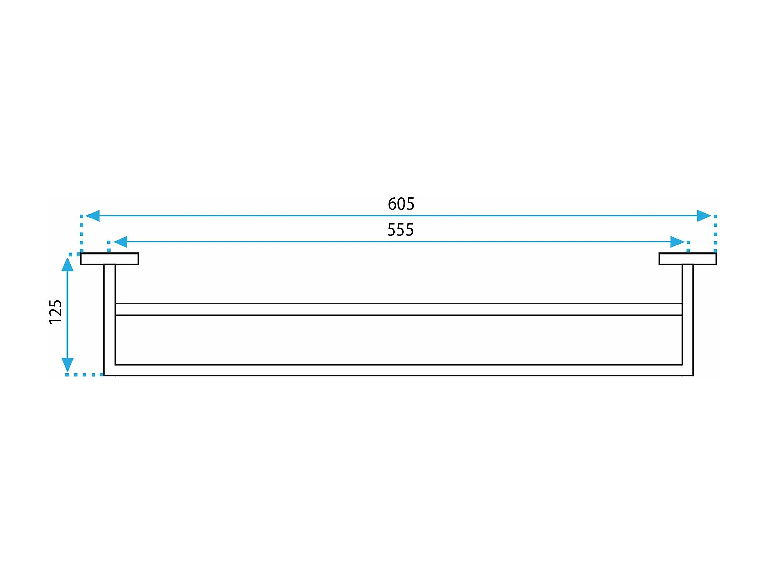 Badkamerhanger Rea 332919 Erlo 02 Black