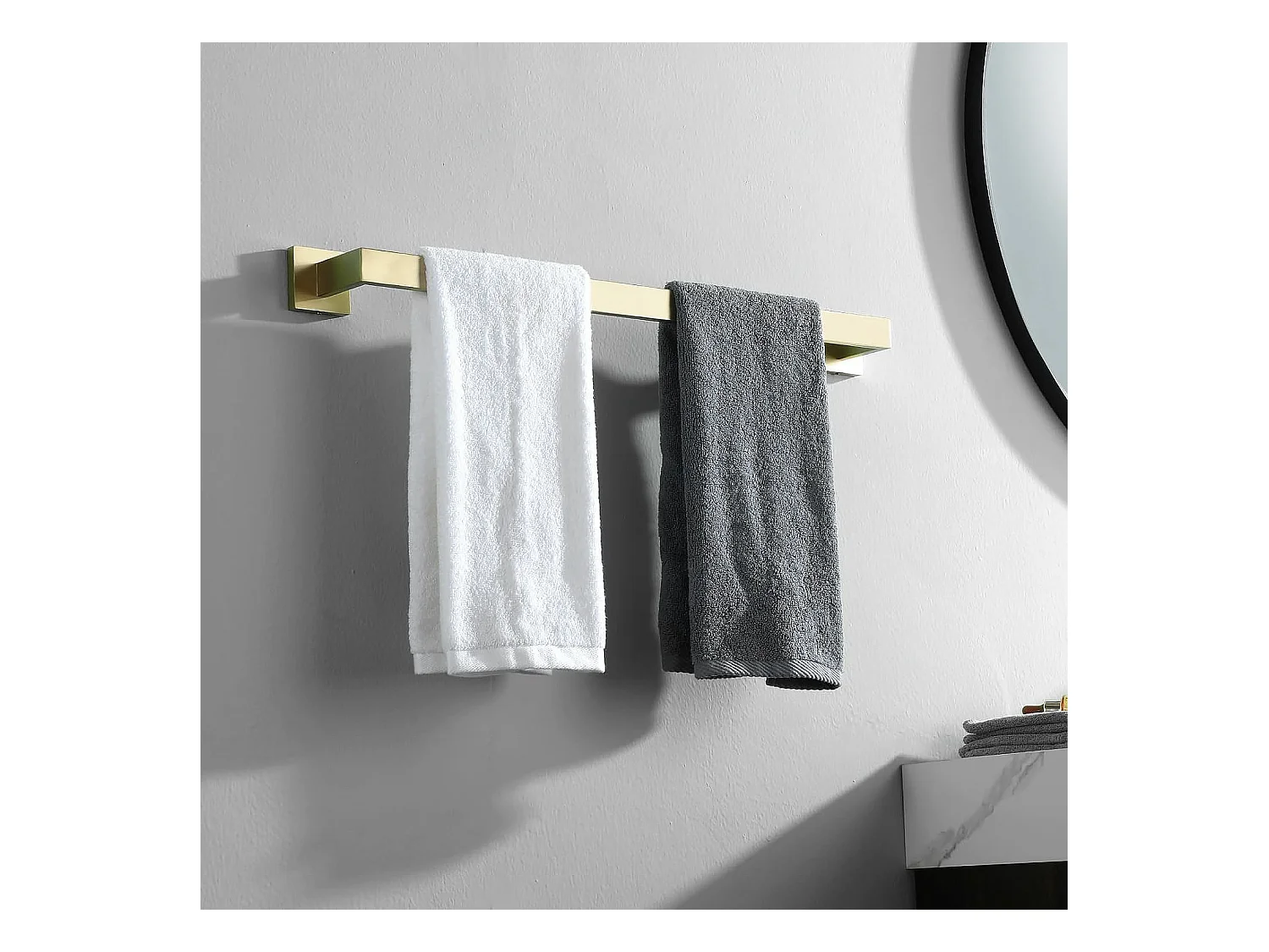 Badkamerhanger Rea 332917A Erlo 01 Brush Gold