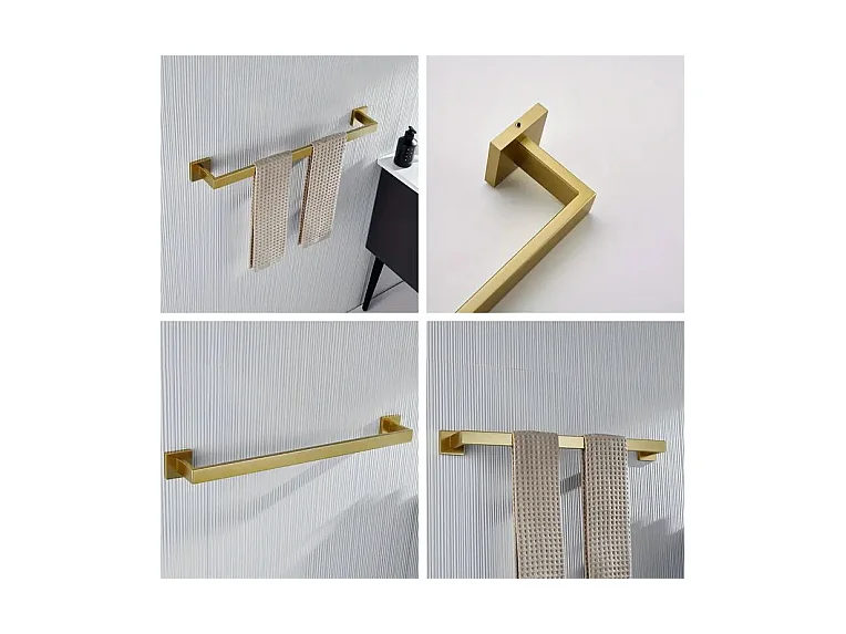 Badkamerhanger Rea 332917A Erlo 01 Brush Gold