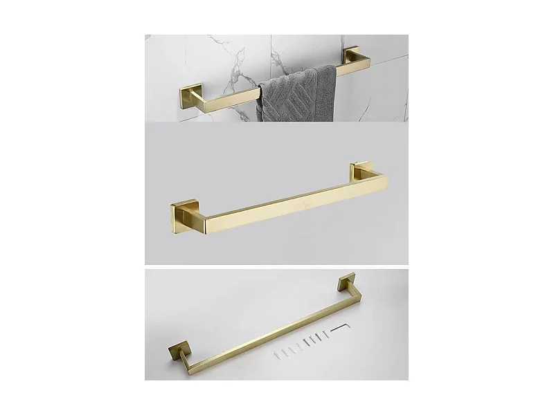 Badkamerhanger Rea 332917A Erlo 01 Brush Gold