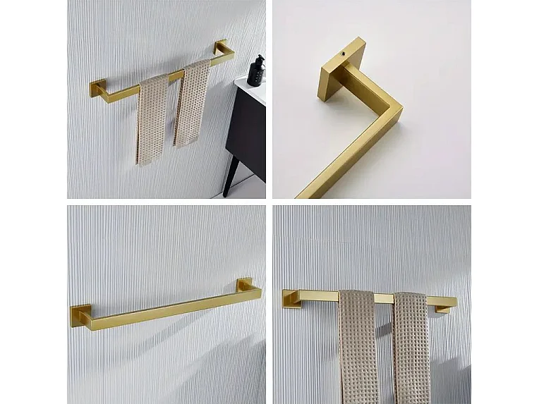 Porte-Serviette Rea 332917A Erlo 01 Brush Gold