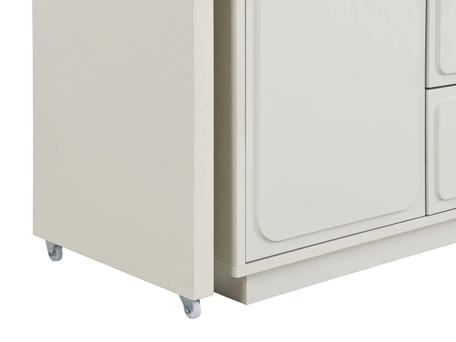 Toucador com canto giratório, 3 gavetas e 1 porta MDF bege - VELANTO