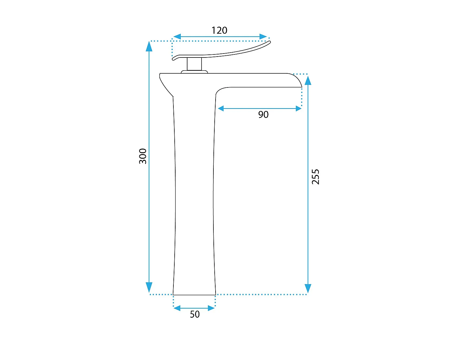 Rubinetto Da Lavabo Rea Laguna High Gold
