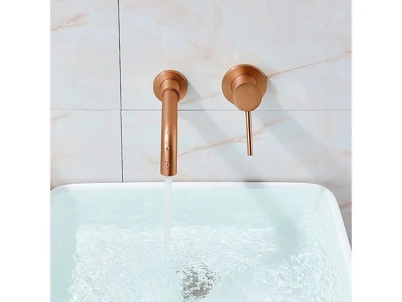 Inbouwmengkraan Rea Lungo Long Brush Copper + Box