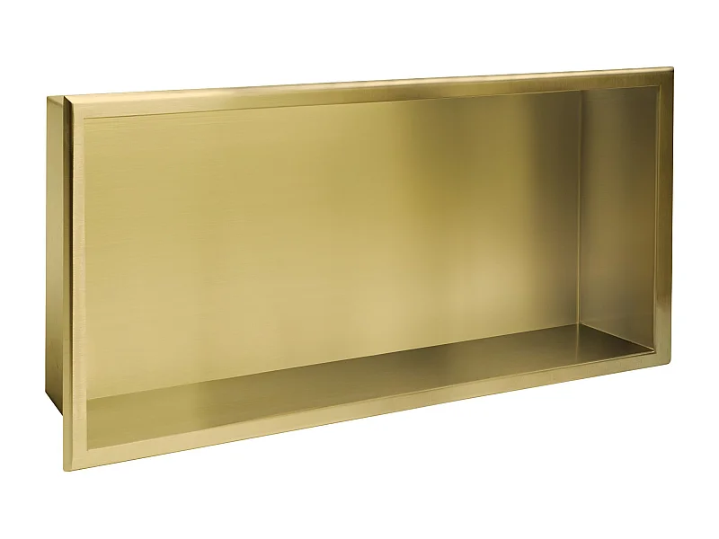 Prateleira De Banheiro Rea 9 BRUSH GOLD