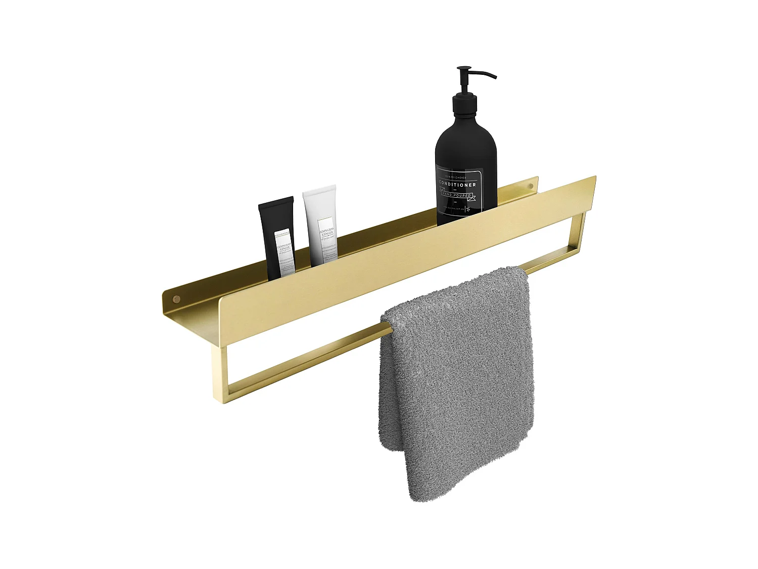 Etagère De Salle De Bain Rea Sf01-600-Bg Brush Gold