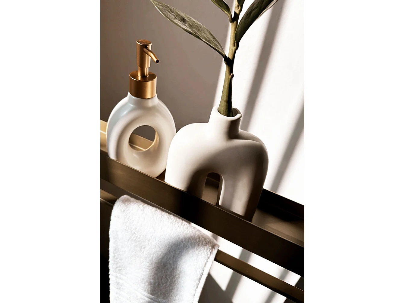 Etagère De Salle De Bain Rea Sf01-600-Bg Brush Gold