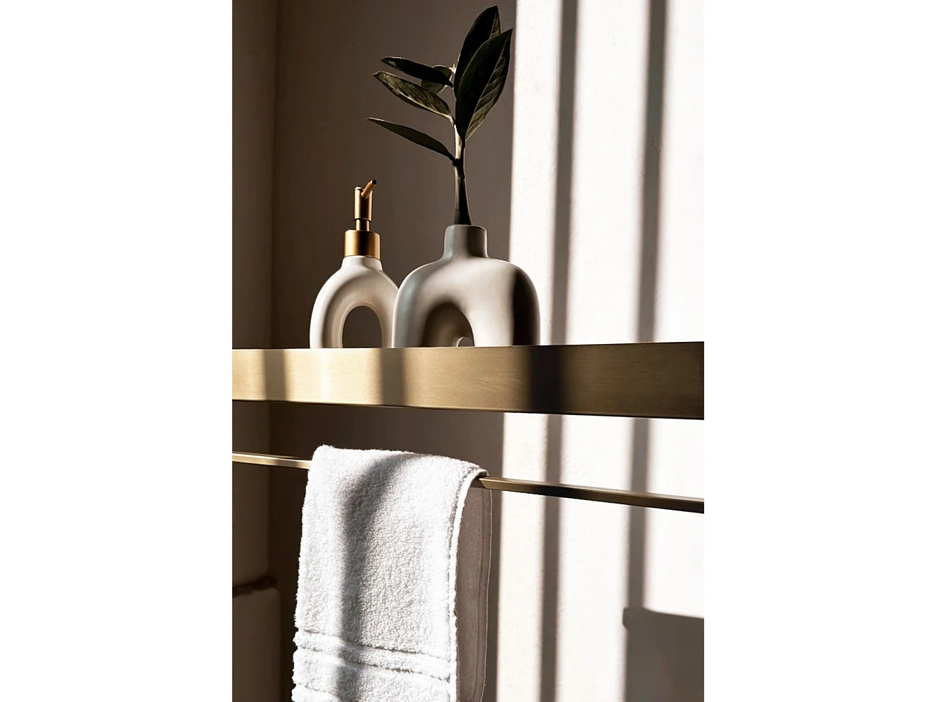 Etagère De Salle De Bain Rea Sf01-600-Bg Brush Gold