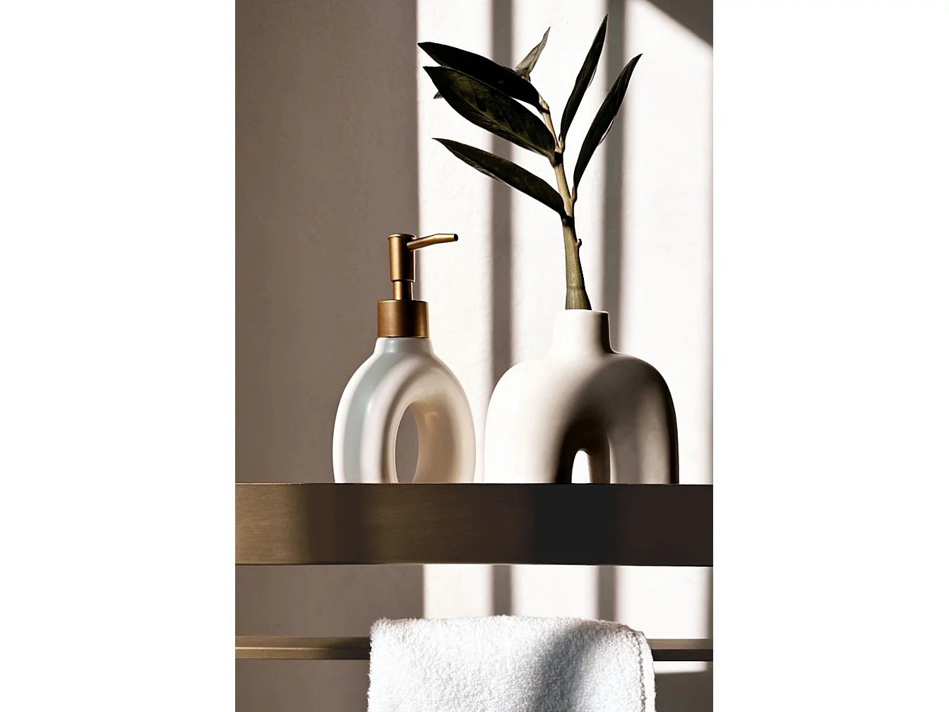 Etagère De Salle De Bain Rea Sf01-450-Bg Brush Gold