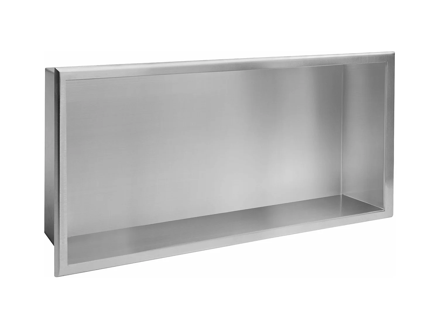 Étagère D'Encastrement Pour Salle De Bains Rea 3 30X60X10 Brush Steel