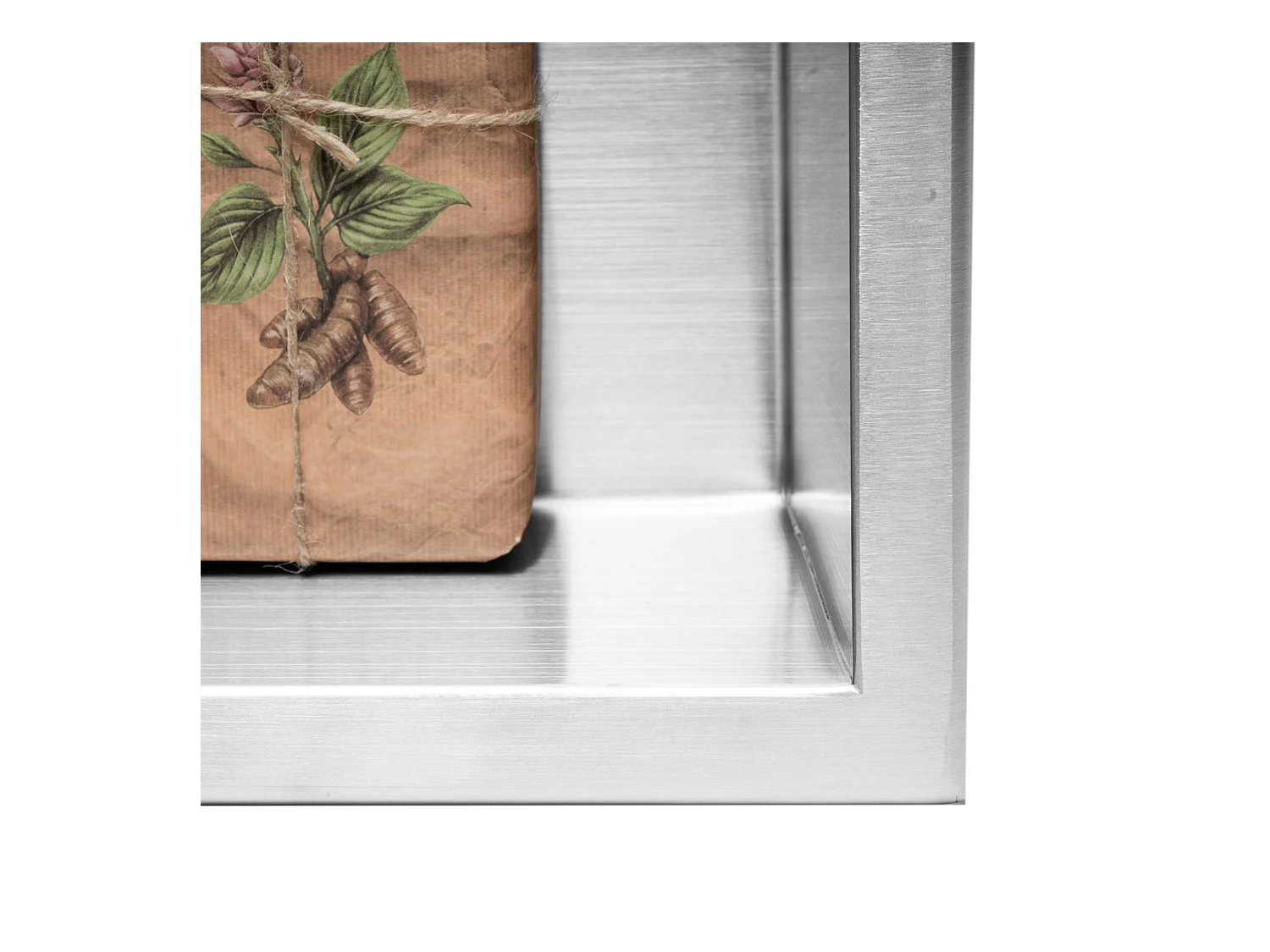 Nischenregal Rea 3 30X60X10 Brush Steel