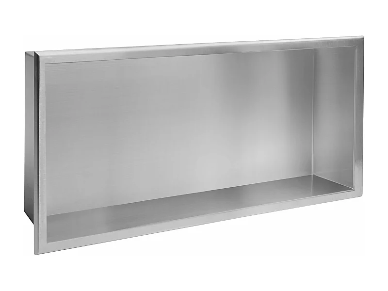 Inbouwnis Met Plankje Rea 3 30X60X10 Brush Steel