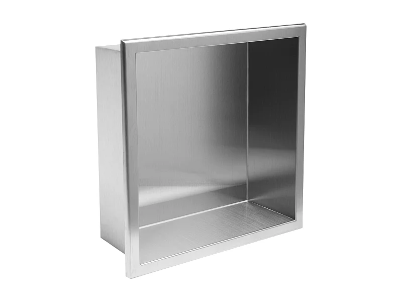 Estante De Baño Rea 1 30X30X10 Brush Steel