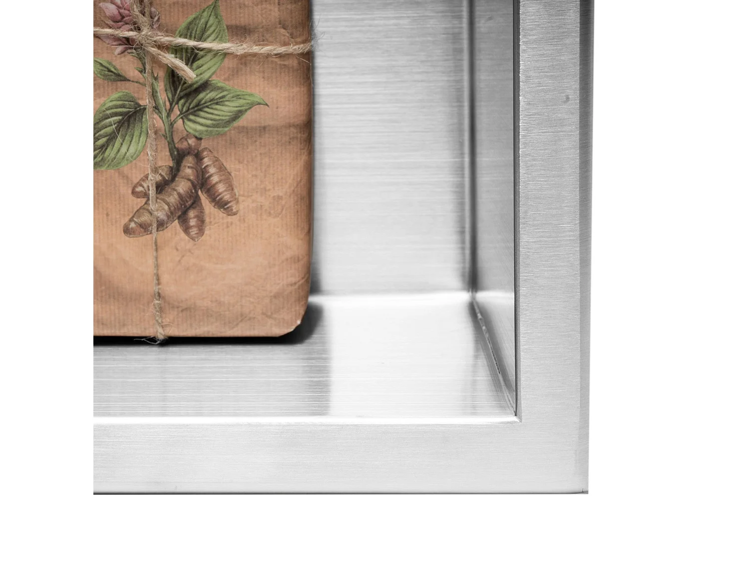 Nischenregal Rea 1 30X30X10 Brush Steel