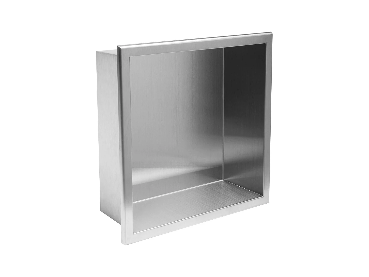 Étagère D'Encastrement Pour Salle De Bains Rea 1 30X30X10 Brush Steel