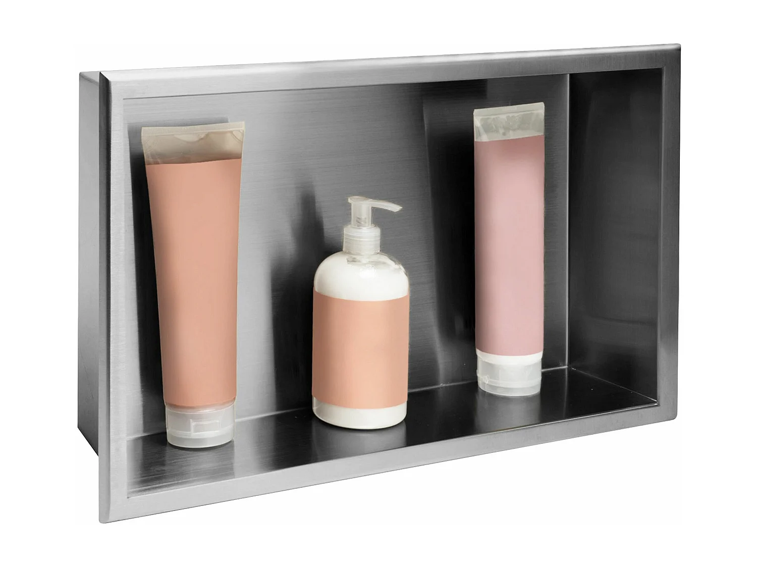 Étagère D'Encastrement Pour Salle De Bains Rea 2 30X45X10 Brush Steel