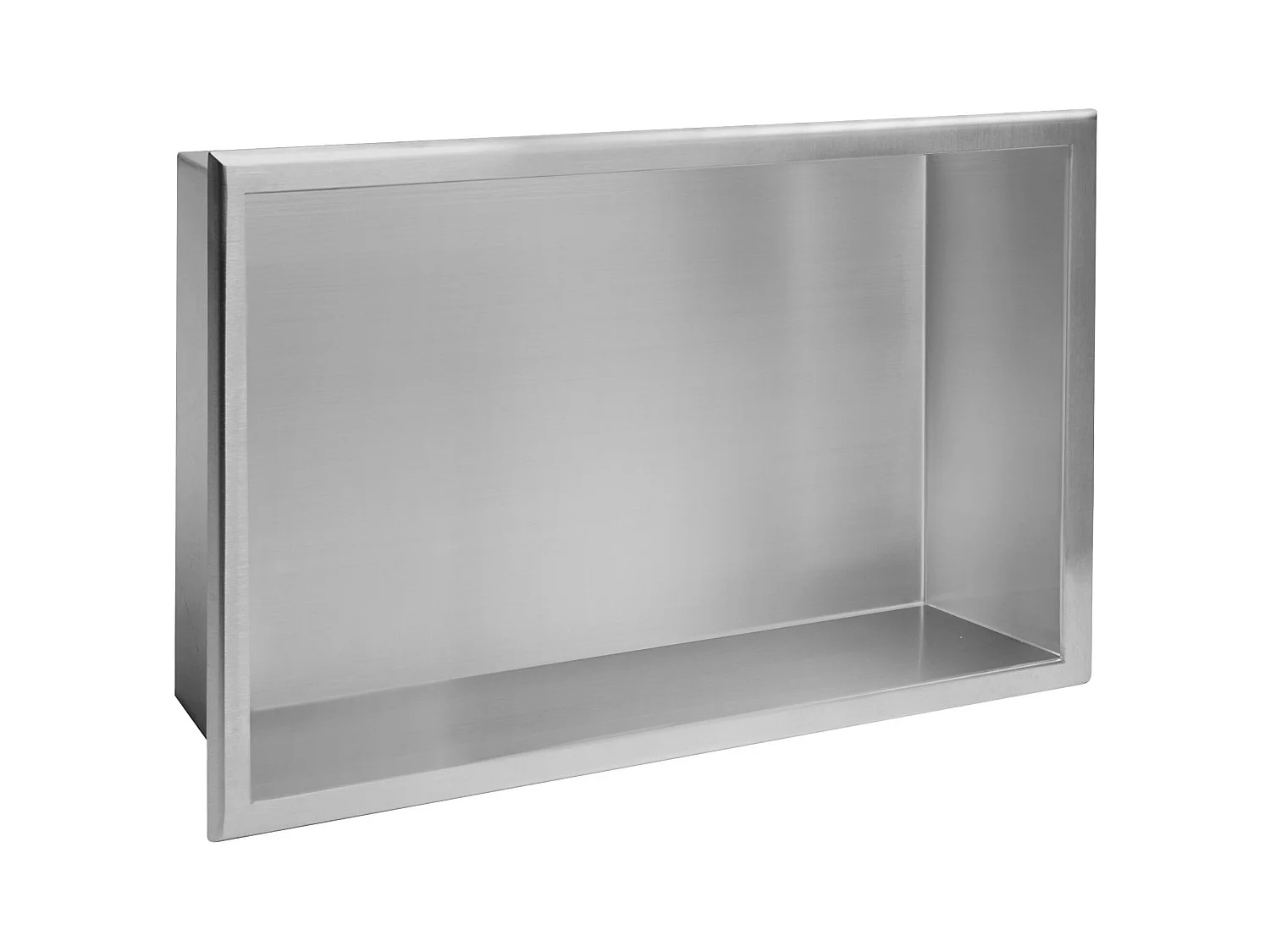Mensola Bagno Rea 2 30X45X10 Brush Steel