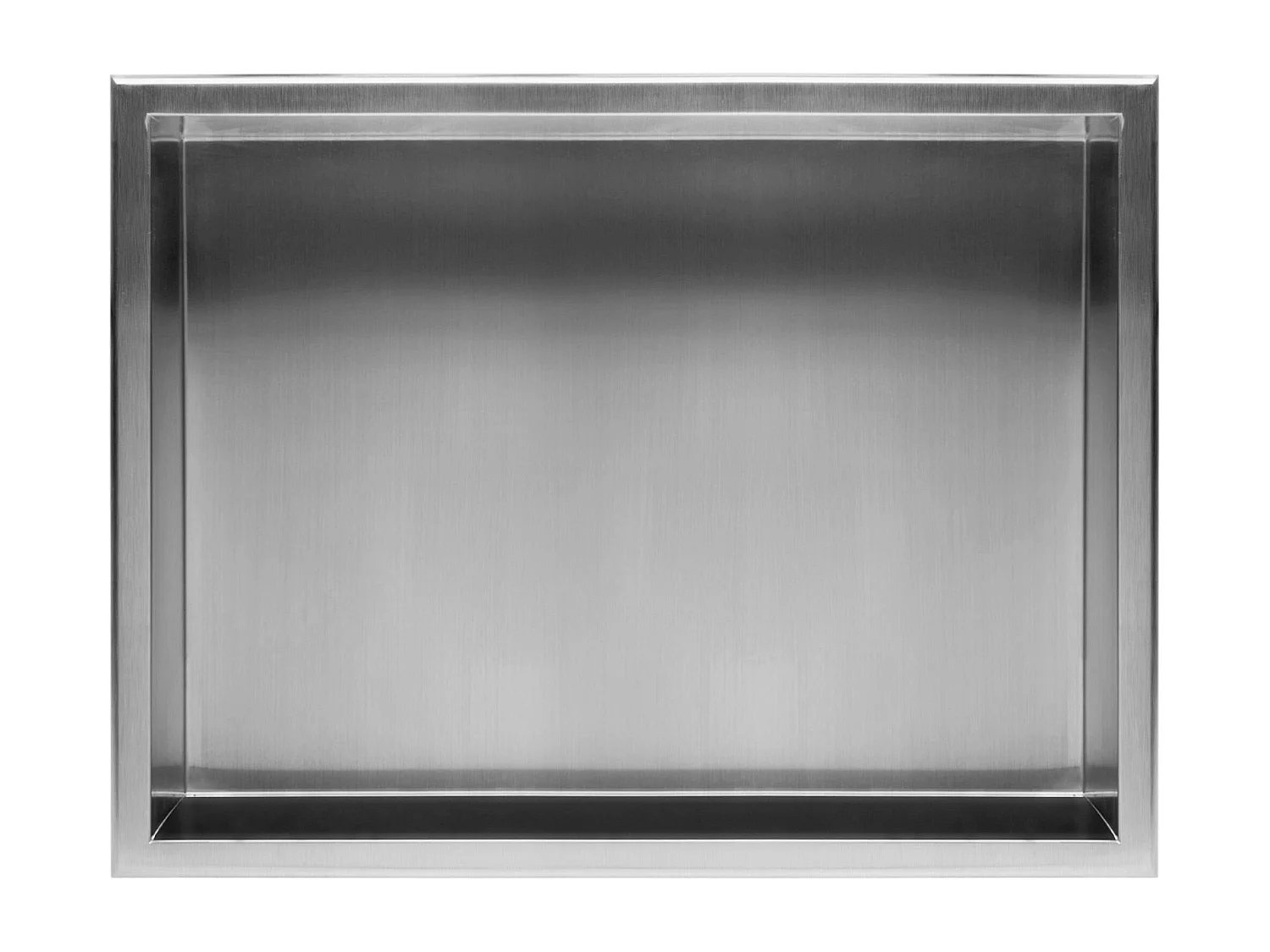 Inbouwnis Met Plankje Rea 2 30X45X10 Brush Steel