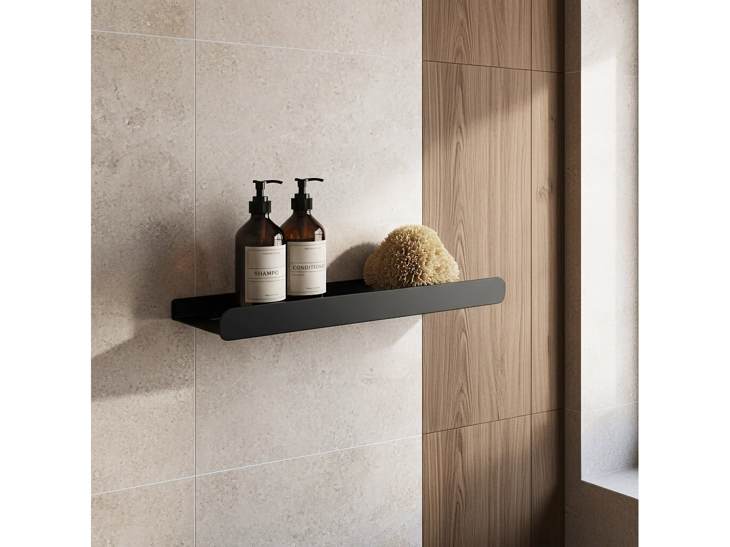 Etagère De Salle De Bain Rea Sf03-600-B Black