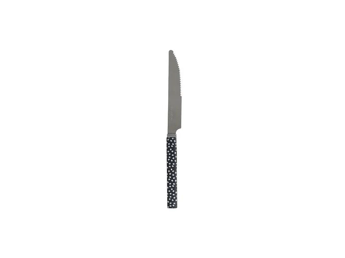 Ménagère 24 Pièces Avec Rack "Géo" 24cm Noir