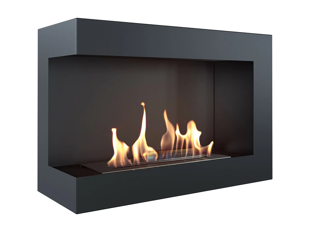 Cheminée bio-éthanol delta d'angle gauche 70 cm