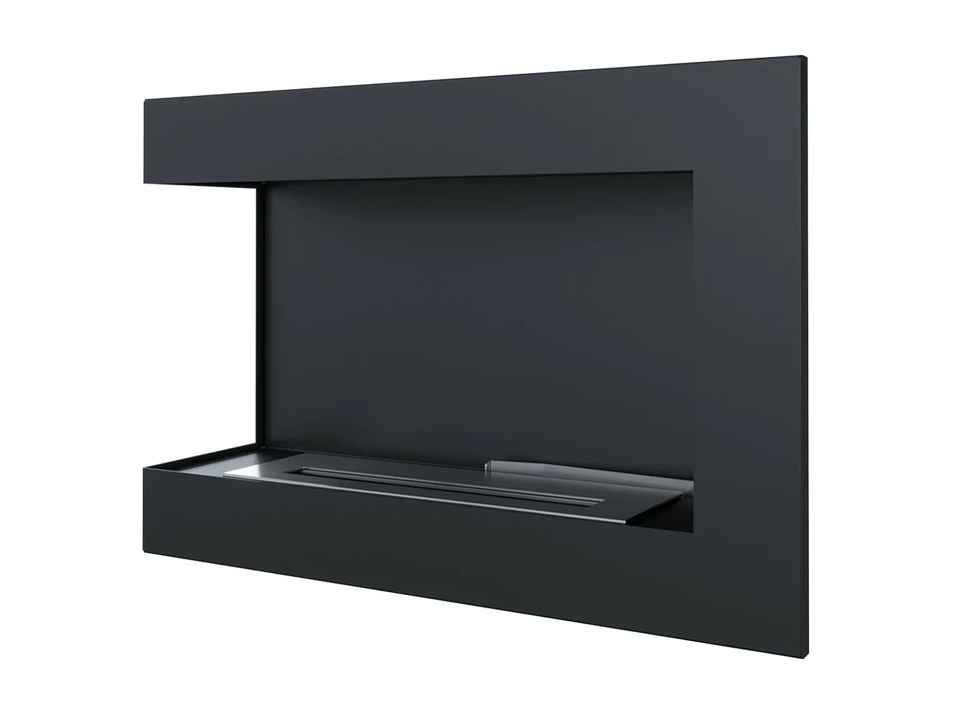 Cheminée bio-éthanol delta d'angle gauche 70 cm