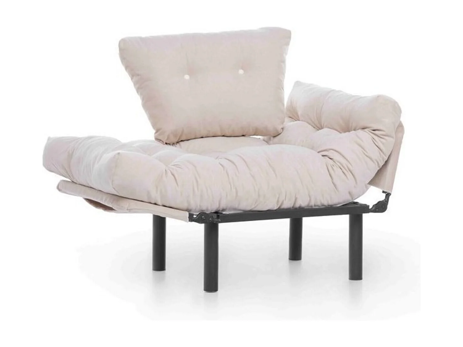 Fauteuil convertible NITTA en plusieurs couleurs - Couleur: Crème