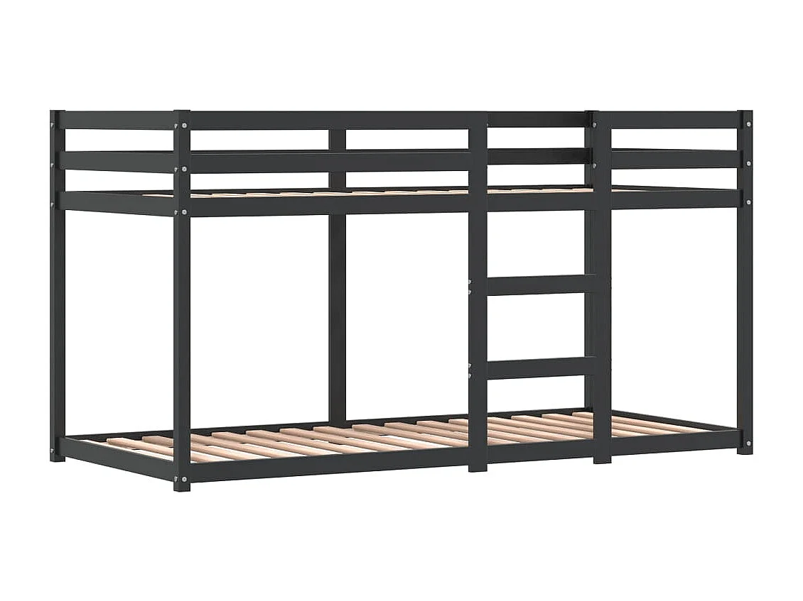 Lit superposé sans matelas rose 90x200 cm bois de pin massif