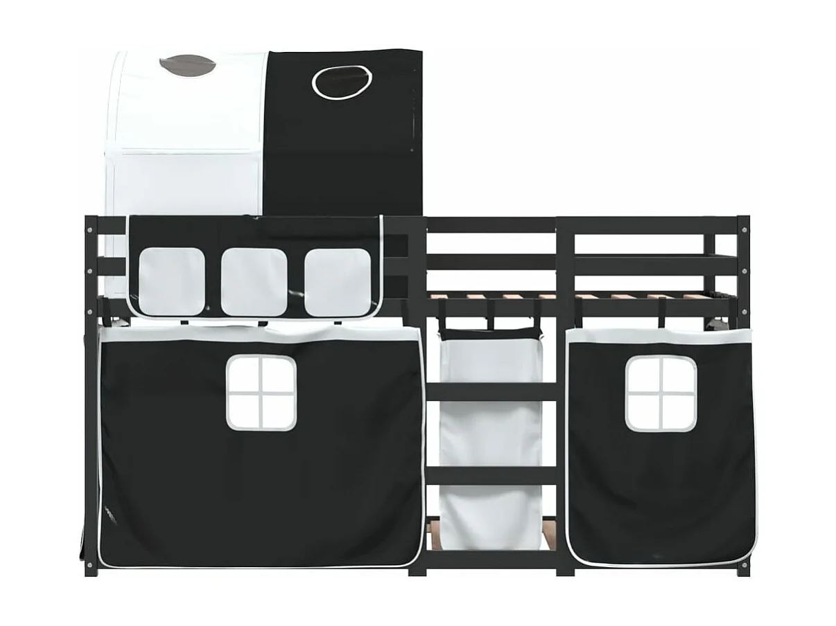 Lit superposé sans matelas 90x190 cm bois de pin massif