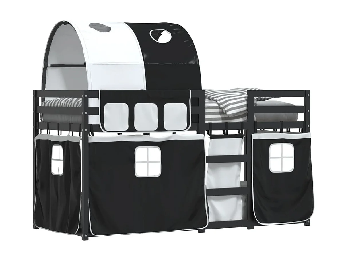 Lit superposé sans matelas 90x190 cm bois de pin massif