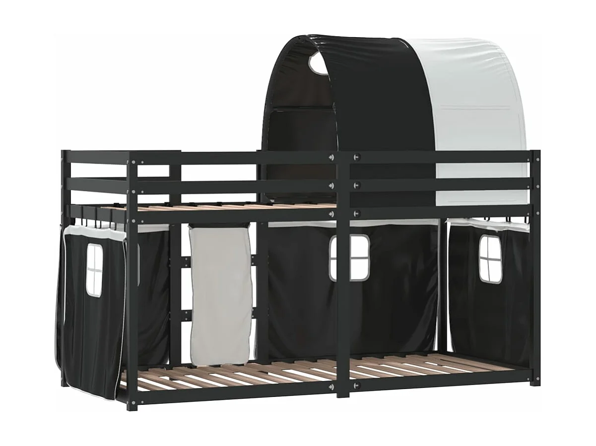 Lit superposé sans matelas 90x190 cm bois de pin massif