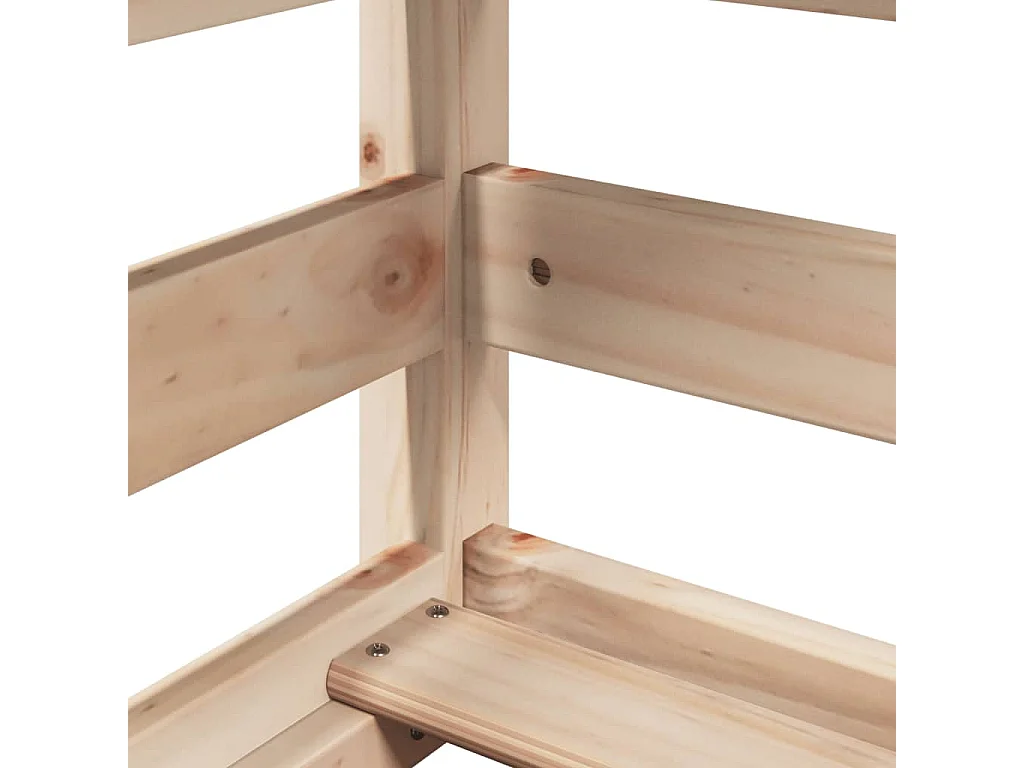Lit superposé sans matelas 90x190 cm bois de pin massif