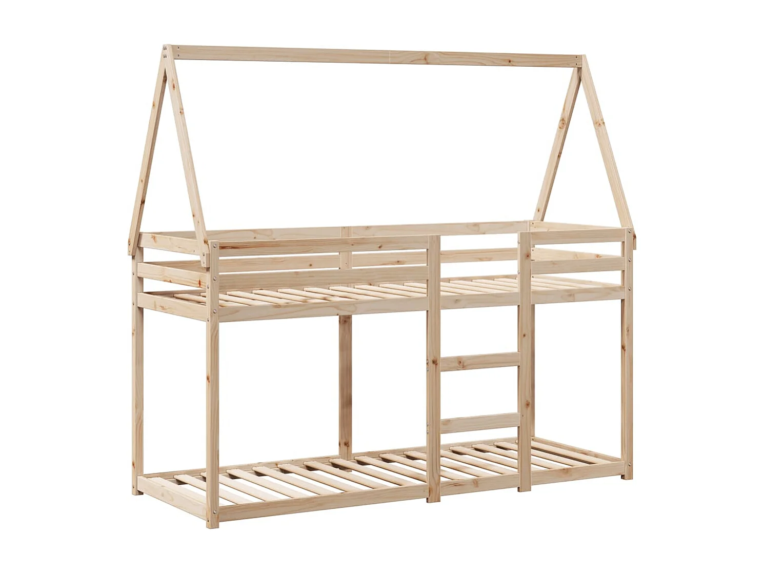 Lit superposé sans matelas 90x190 cm bois de pin massif
