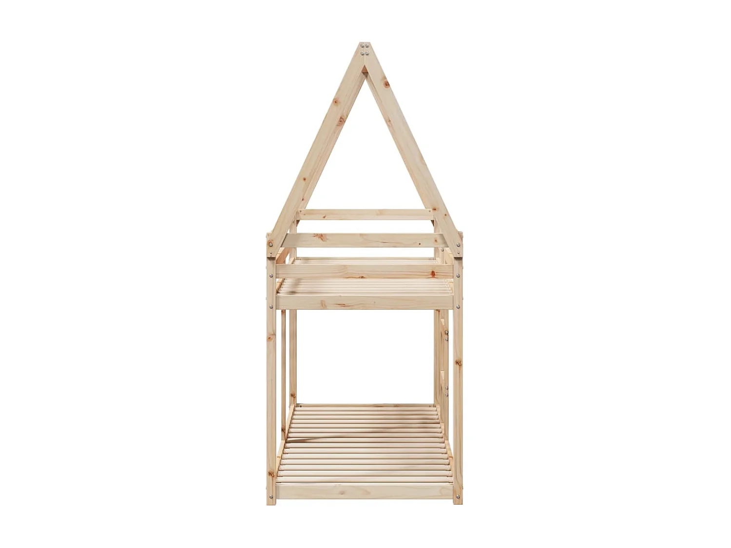 Letto a Castello senza Materasso 90x190 cm Legno di Pino