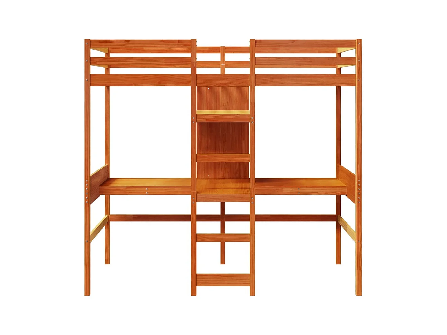 Cadre de lit superposé sans matelas 75x190cm bois de pin massif