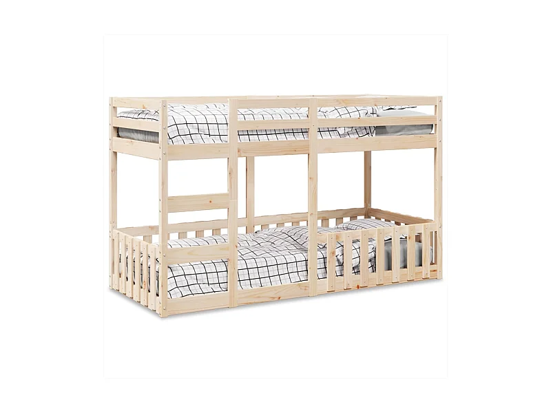 Lit superposé 80x200 cm Bois de pin massif