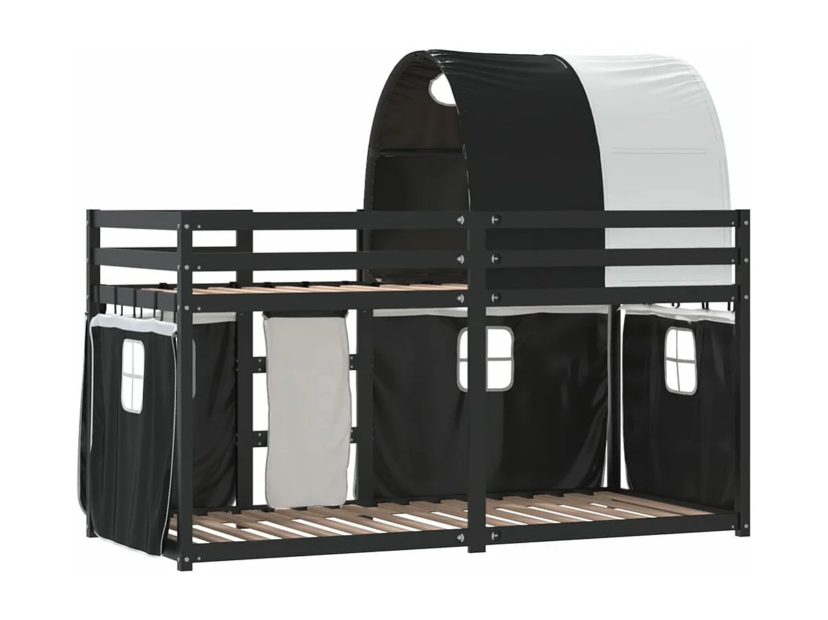 Lit superposé sans matelas 90x190 cm bois de pin massif