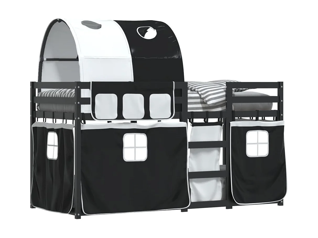 Lit superposé sans matelas 90x190 cm bois de pin massif