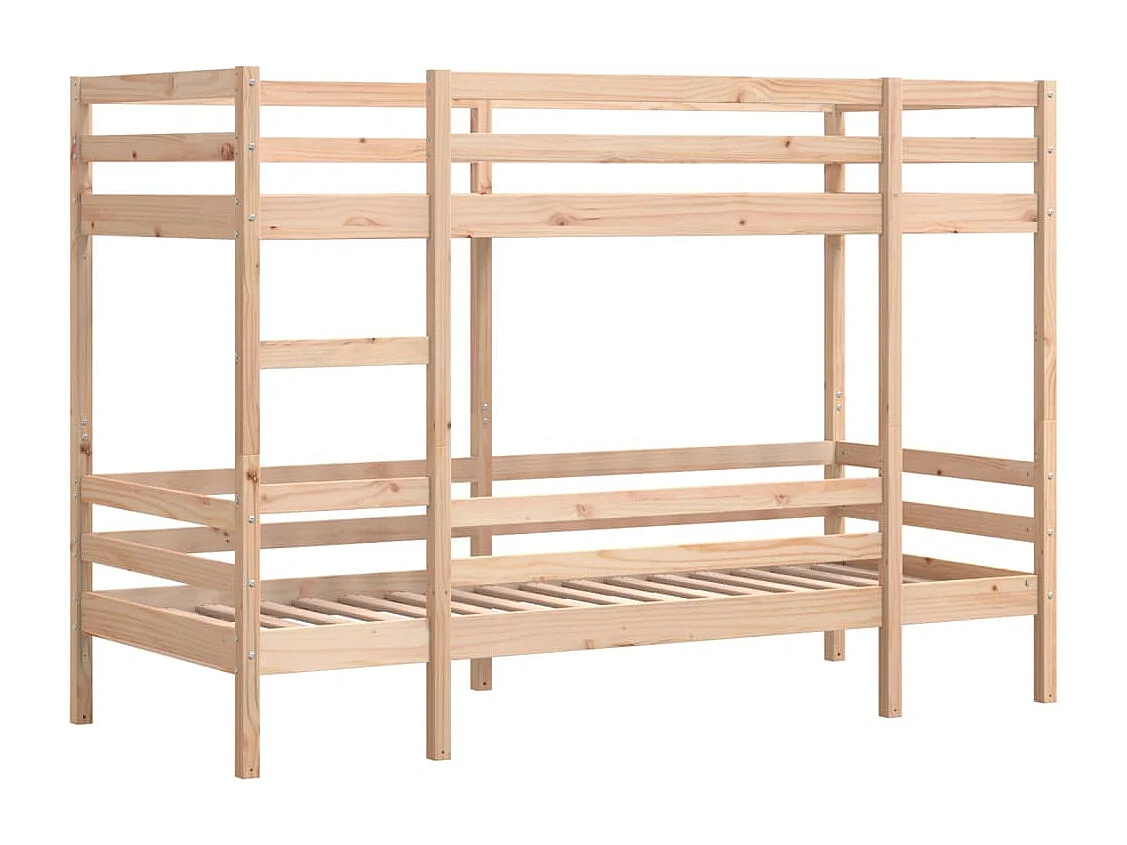 Lit superposé sans matelas 90x190 cm bois de pin massif